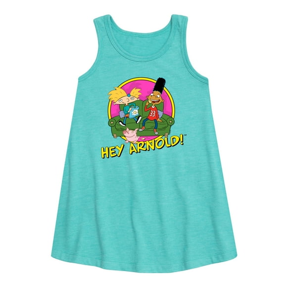Hey Arnold! - Arnol and Friends - Toddler and Youth Girls A-line Dress
