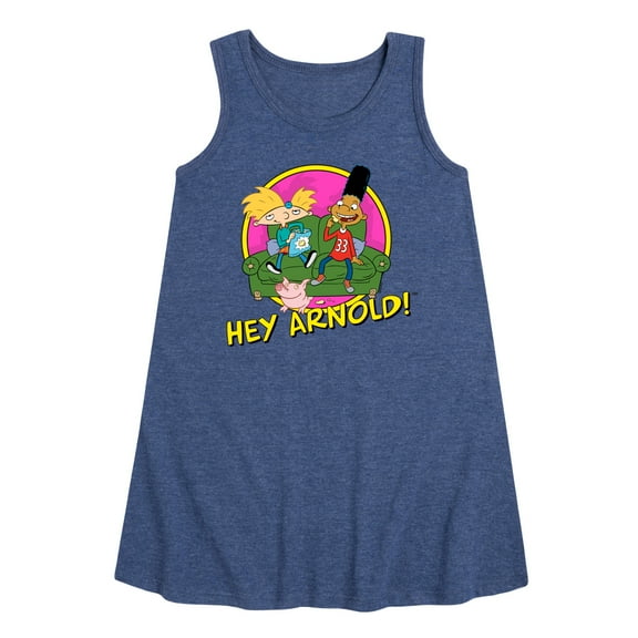 Hey Arnold! - Arnol and Friends - Toddler and Youth Girls A-line Dress