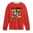 thumbnail image 1 of Hey Arnold! - Arnold 1996 - Toddler And Youth Long Sleeve Graphic T-Shirt, 1 of 5