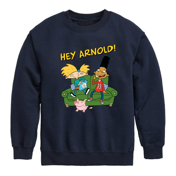 Hey Arnold! - Arnold, Gerald and Abner - Toddler And Youth Crewneck Fleece Sweatshirt