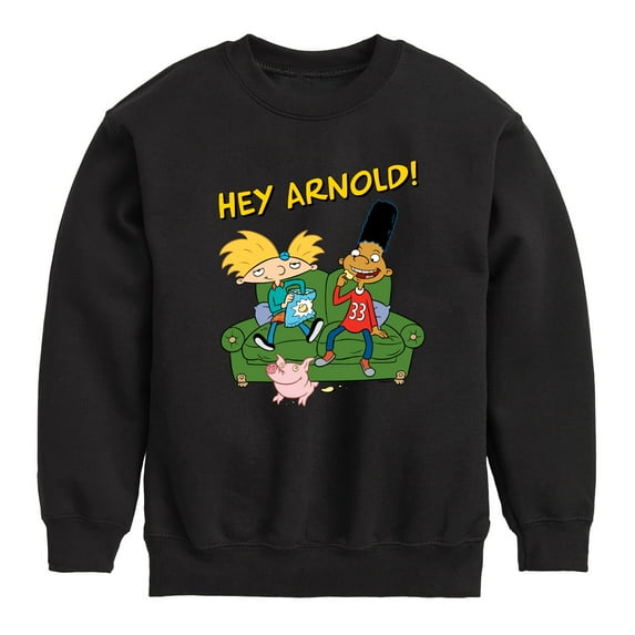 Hey Arnold! - Arnold, Gerald and Abner - Toddler And Youth Crewneck Fleece Sweatshirt