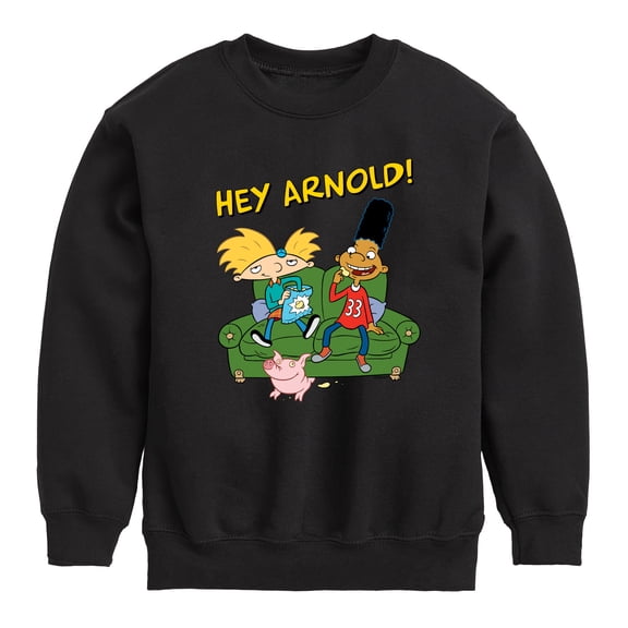 Hey Arnold! - Arnold, Gerald and Abner - Toddler And Youth Crewneck Fleece Sweatshirt