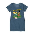 thumbnail image 1 of Hey Arnold! - Arnold, Gerald, and Abner - Toddler And Youth Girls Fleece Dress, 1 of 5