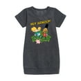 thumbnail image 1 of Hey Arnold! - Arnold, Gerald, and Abner - Toddler And Youth Girls Fleece Dress, 1 of 4