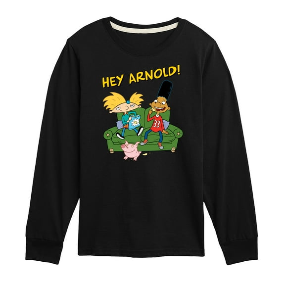 Hey Arnold! - Arnold, Gerald and Abner - Toddler And Youth Long Sleeve Graphic T-Shirt