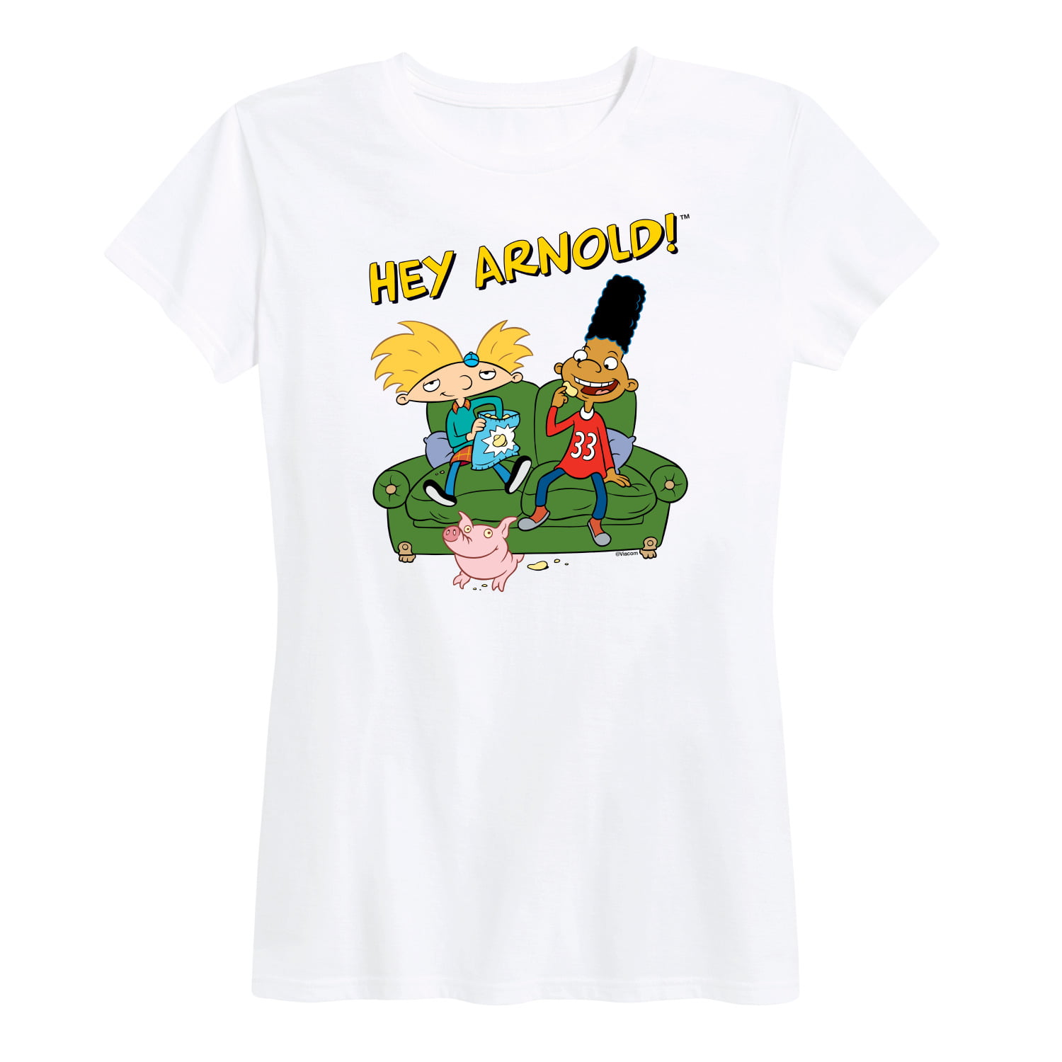 Hey Arnold! - Arnold, Gerald, and Abner - Women's Short Sleeve Graphic T- Shirt 