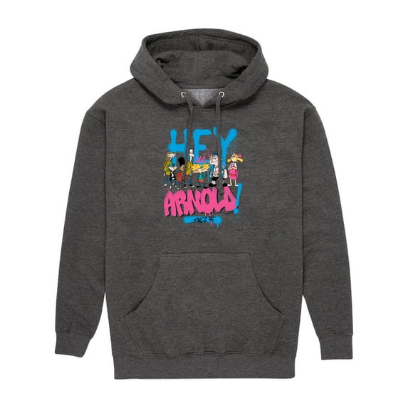 Hey Arnold! - Arnold Spray Paint 96 - Men's Pullover Hooded Fleece Sweatshirt