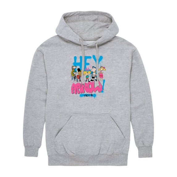Hey Arnold! - Arnold Spray Paint 96 - Men's Pullover Hooded Fleece Sweatshirt