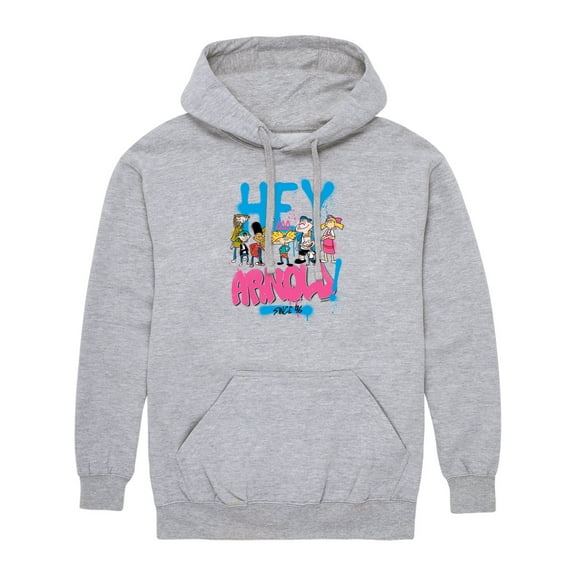 Hey Arnold! - Arnold Spray Paint 96 - Men's Pullover Hooded Fleece Sweatshirt