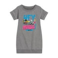 thumbnail image 1 of Hey Arnold! - Arnold Spray Paint 96 - Toddler And Youth Girls Fleece Dress, 1 of 1