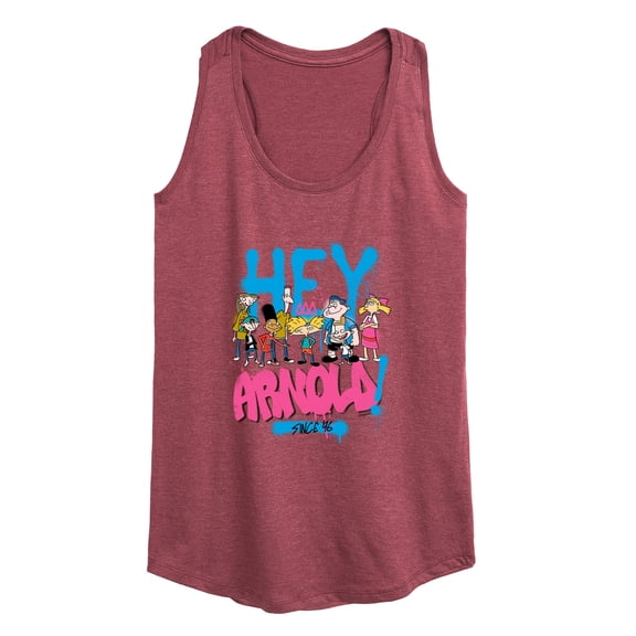 Hey Arnold! - Arnold Spray Paint 96 - Women's Racerback Tank Top