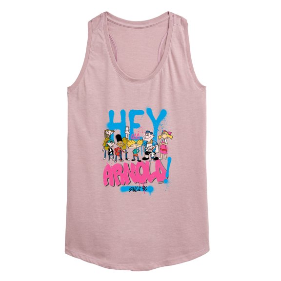 Hey Arnold! - Arnold Spray Paint 96 - Women's Racerback Tank Top