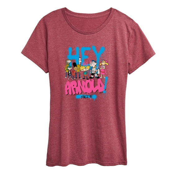 Hey Arnold! - Arnold Spray Paint 96 - Women's Short Sleeve Graphic T-Shirt