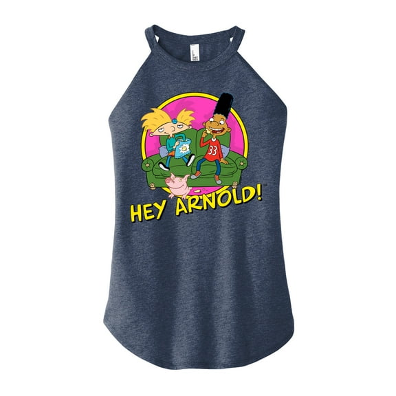 Hey Arnold! - Arnold and Friends - Juniors High Neck Tank Top