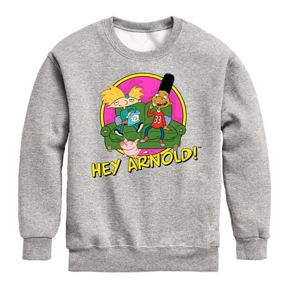 Hey Arnold! - Arnold and Friends - Toddler And Youth Crewneck Fleece Sweatshirt