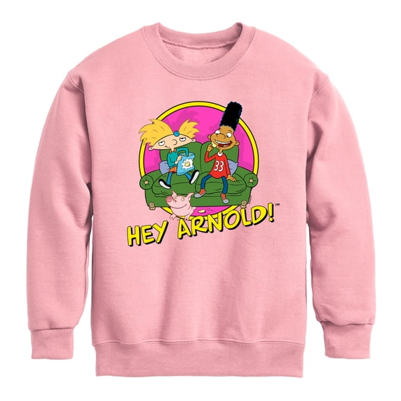 Hey Arnold! - Arnold and Friends - Toddler And Youth Crewneck Fleece Sweatshirt