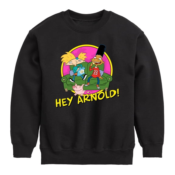 Hey Arnold! - Arnold and Friends - Toddler And Youth Crewneck Fleece Sweatshirt
