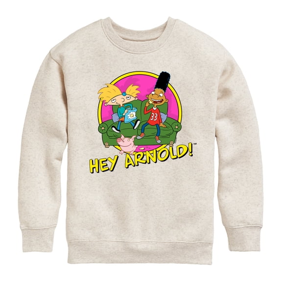 Hey Arnold! - Arnold and Friends - Toddler And Youth Crewneck Fleece Sweatshirt