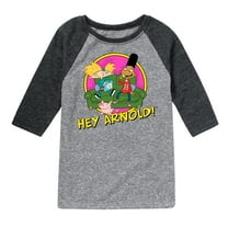 Hey Arnold! - Arnold and Friends - Toddler And Youth Raglan Graphic T-Shirt