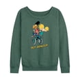 thumbnail image 1 of Hey Arnold! - Arnold and Gerald Bike - Women's Lightweight French Terry Long Sleeve Shirt, 1 of 5