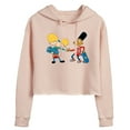 thumbnail image 1 of Hey Arnold! - Arnold and Gerald Skateboard - Juniors Cropped Pullover Hoodie, 1 of 5