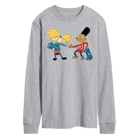 Hey Arnold! - Arnold and Gerald Skateboard - Men's Long Sleeve T-Shirt