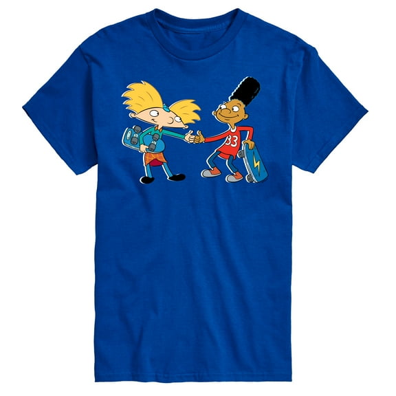 Hey Arnold! - Arnold and Gerald Skateboard - Men's Short Sleeve Graphic T-Shirt