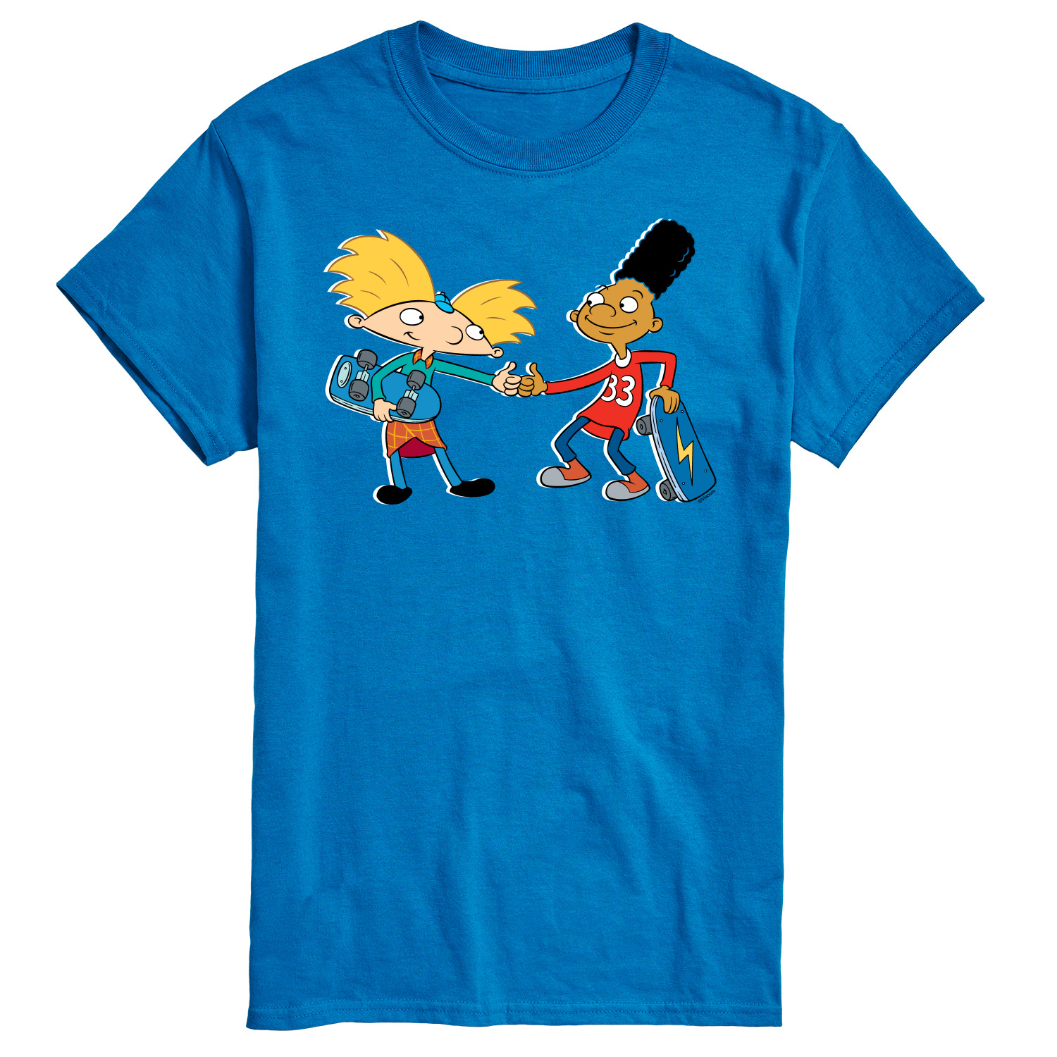 Hey Arnold Arnold And Gerald Skateboard Mens Short Sleeve Graphic