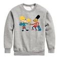 thumbnail image 1 of Hey Arnold! - Arnold and Gerald Skateboard - Toddler And Youth Crewneck Fleece Sweatshirt, 1 of 5