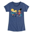 thumbnail image 1 of Hey Arnold! - Arnold and Gerald Skateboard - Toddler And Youth Girls Short Sleeve Graphic T-Shirt, 1 of 5
