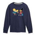 thumbnail image 1 of Hey Arnold! - Arnold and Gerald Skateboard - Toddler And Youth Long Sleeve Graphic T-Shirt, 1 of 5