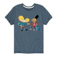thumbnail image 1 of Hey Arnold! - Arnold and Gerald Skateboard - Toddler And Youth Short Sleeve Graphic T-Shirt, 1 of 5