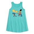 thumbnail image 1 of Hey Arnold! - Arnold and Gerald Skateboard - Toddler and Youth Girls A-line Dress, 1 of 4