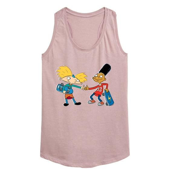 Hey Arnold! - Arnold and Gerald Skateboard - Women's Racerback Tank Top