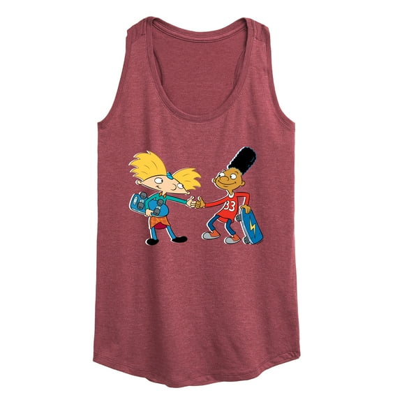 Hey Arnold! - Arnold and Gerald Skateboard - Women's Racerback Tank Top