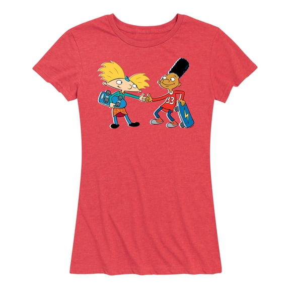Hey Arnold! - Arnold and Gerald Skateboard - Women's Short Sleeve Graphic T-Shirt