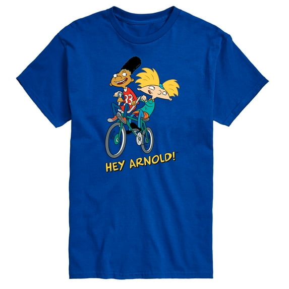 Hey Arnold! - Arnold and Gerald on Bike - Men's Short Sleeve Graphic T-Shirt