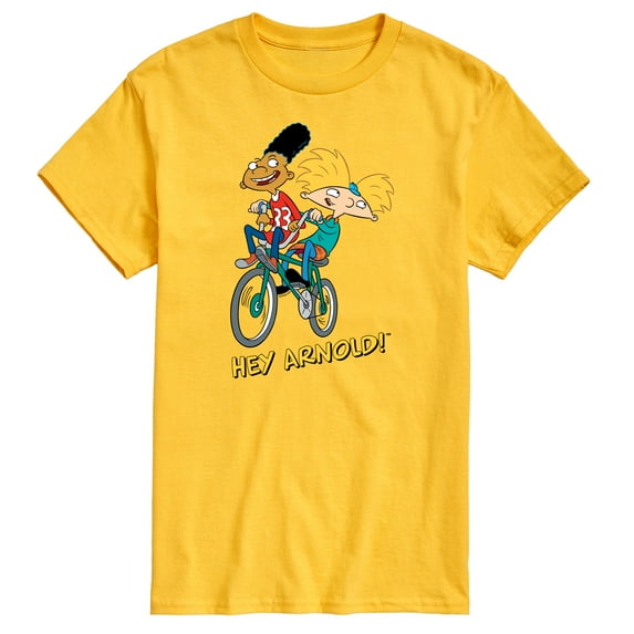Hey Arnold! - Arnold and Gerald on Bike - Men's Short Sleeve Graphic T-Shirt