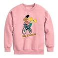 thumbnail image 1 of Hey Arnold! - Arnold and Gerald on Bike - Toddler And Youth Crewneck Fleece Sweatshirt, 1 of 4
