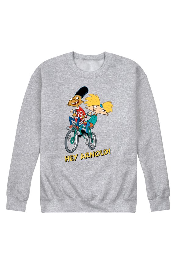 ! - Arnold and Gerald on Bikes - Men's Crew Neck Fleece Pullover