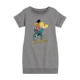 thumbnail image 1 of Hey Arnold! - Arnold and Gerold Bike - Toddler And Youth Girls Fleece Dress, 1 of 1