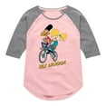 thumbnail image 1 of Hey Arnold! - Arnold and Gerold Bike - Toddler And Youth Girls Raglan Graphic T-Shirt, 1 of 5