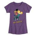 thumbnail image 1 of Hey Arnold! - Arnold and Gerold Bike - Toddler And Youth Girls Short Sleeve Graphic T-Shirt, 1 of 5