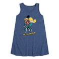 thumbnail image 1 of Hey Arnold! - Arnold and Gerold Bike - Toddler and Youth Girls A-line Dress, 1 of 5