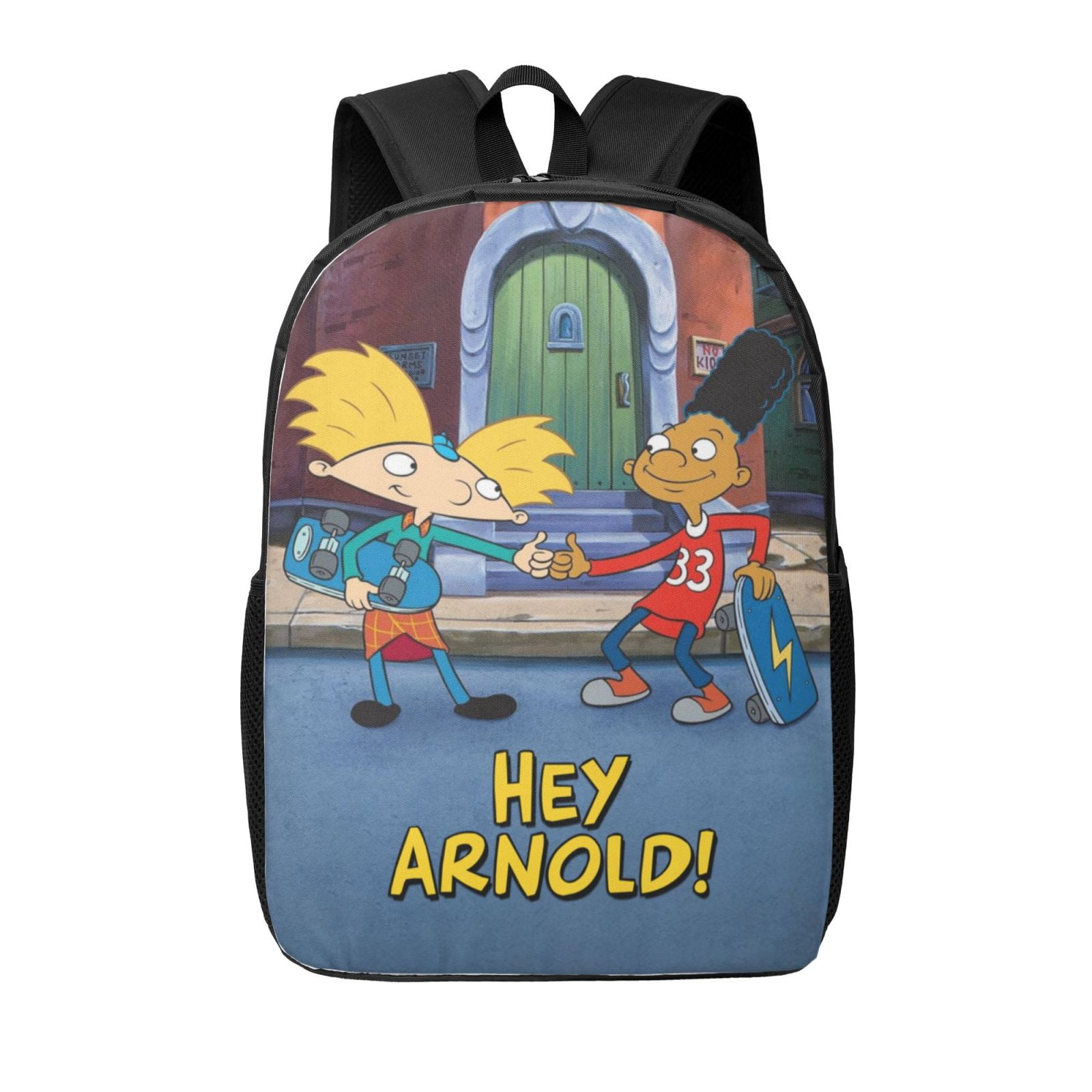 Hey Arnold Backpack 17 Inch Large Capacity Casual School Bag ...