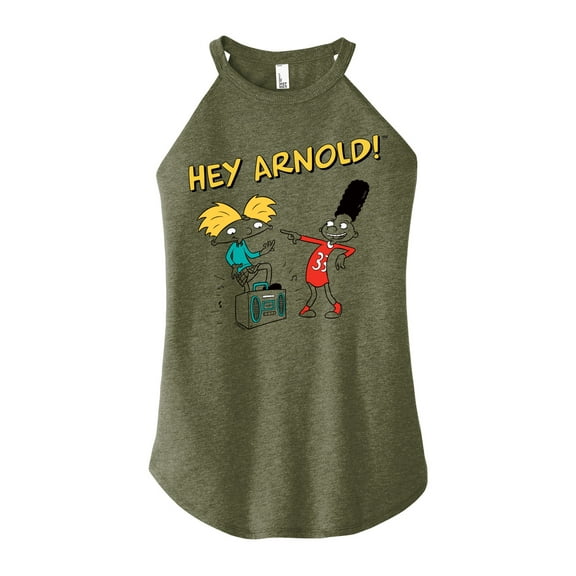 Hey Arnold! - Best Buds - Juniors High Neck Tank Top