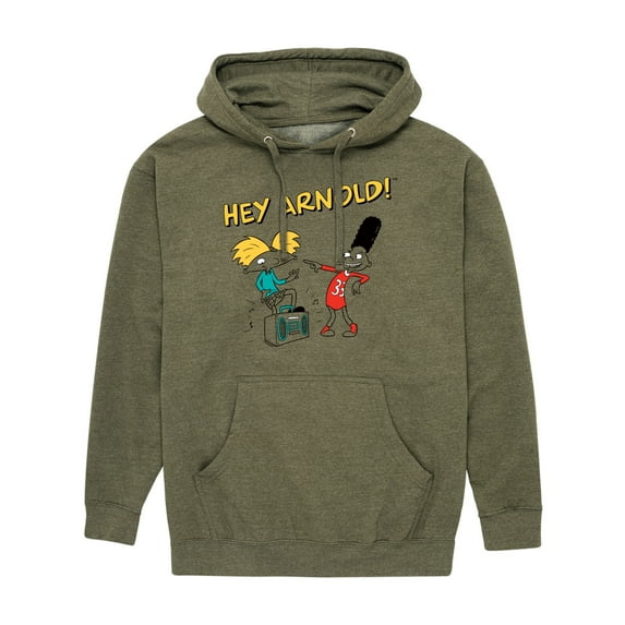 Hey Arnold! - Best Buds - Men's Pullover Hooded Fleece Sweatshirt