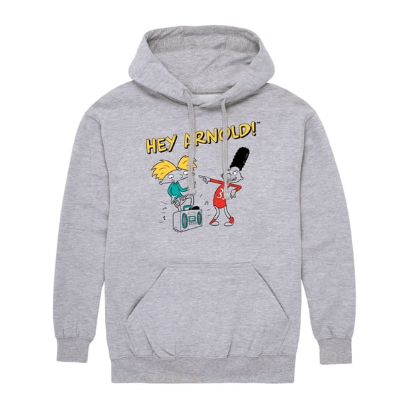 Hey Arnold! - Best Buds - Men's Pullover Hooded Fleece Sweatshirt