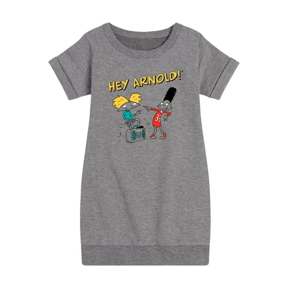 Hey Arnold! - Best Buds - Toddler And Youth Girls Fleece Dress