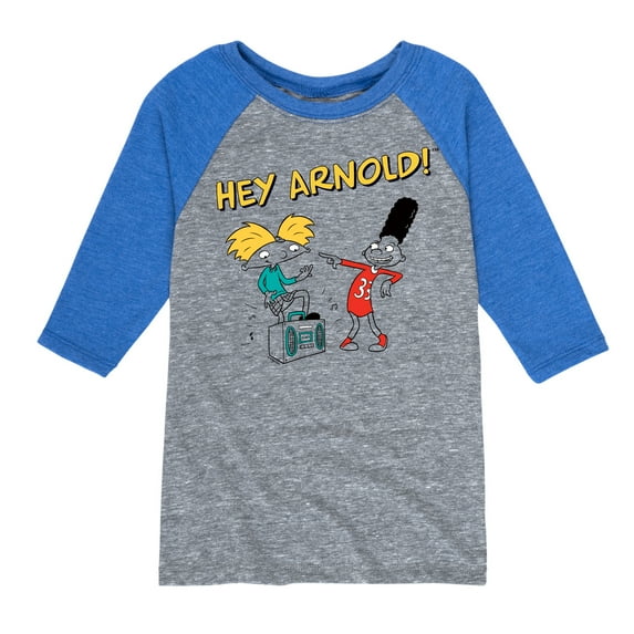 Hey Arnold! - Best Buds - Toddler And Youth Raglan Graphic T-Shirt